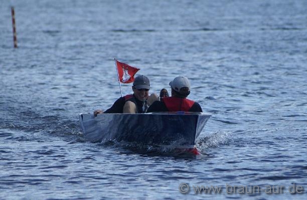 Tretboot Weltmeister 2007 (v.l. Micha Fischer, Christoph Braun, Henning Kramer)